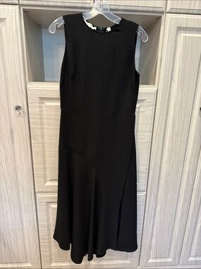 Vince Black Sleeveless Midi Dress